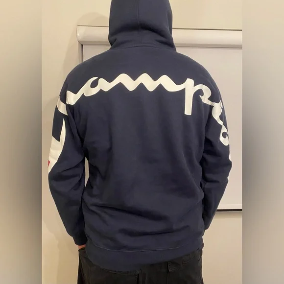 Supreme x champion hoodie men’s XL